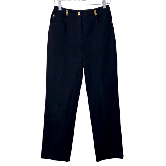 St John Sport Navy Pants women’s size 4 career office business casual vintage - Picture 1 of 13